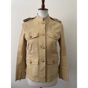 3.1 Phillip Lim Jacket Lamb Leather Button Front FLAW